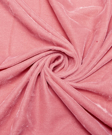 Pink Velvet Cloth Material